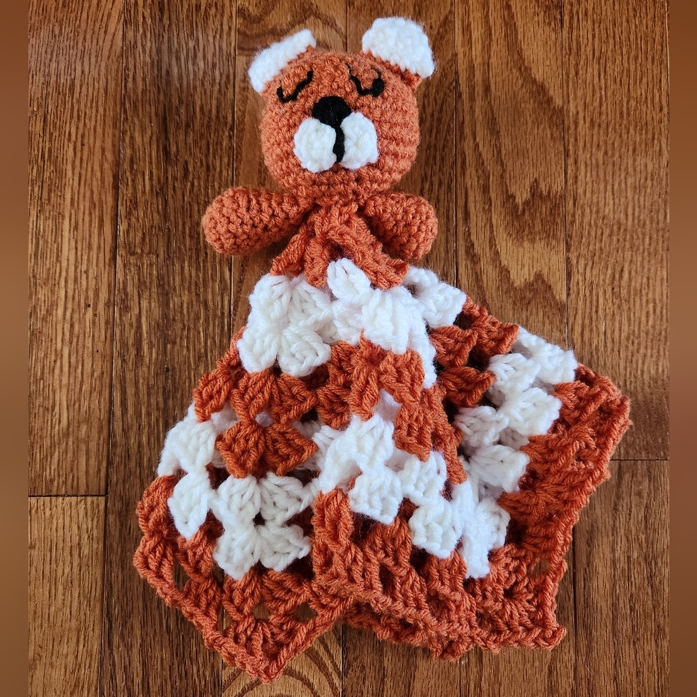 Crochet Orange Fox Lovey